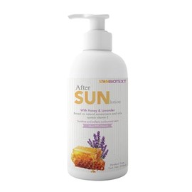 SION BIOTEXT After Sun Lotion with Honey & Lavender – Hydrating & Soothing Moisturizer for Sunburned Skin – Natural Aloe Vera, Vitamin E & Jojoba Oil – Paraben-Free – 8.45 fl. oz (250ml)