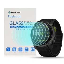 Maxhood 6Pack Screen Protector Compatible for Garmin Enduro 3 51mm Watch, 9H Hardness Waterproof Clear Film Compatible for Enduro 3 51mm Accessories