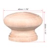 sourcing map Round Wood Knobs,15Pcs 45mm Dia Cabinet Furniture Kitchen