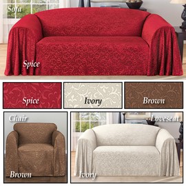 Stylemaster Brianna Jacquard Furniture Throw, Sofa, Café