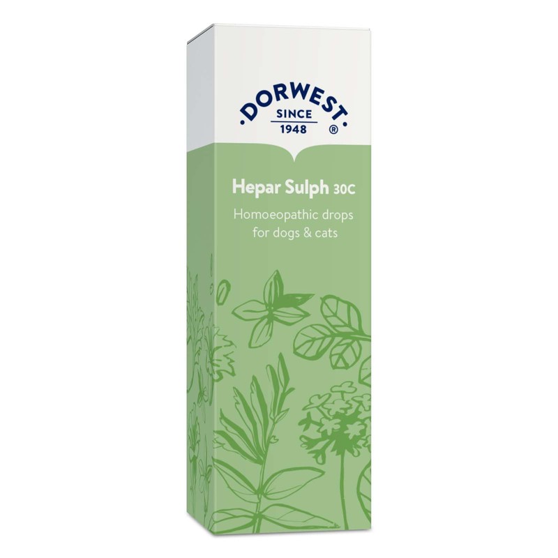Dorwest Herbs Hepar Sulph 30C Homoeopathic Liquid Remedy for Dogs