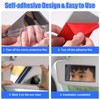 2 PCS Auto Sun Visor HD Makeup Mirror, Self-Adhesive Universal