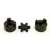 1/2" to 5/8" L095 Flexible 3-Piece L-Jaw Coupling Coupler Set