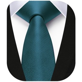 Enlision Teal Tie Skinny Teal Green Ties For Men Solid Color 4cm Slim Necktie Classic Formal Silk Tie For Wedding Party Business
