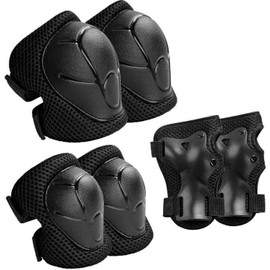 Children's Knee Pads Inline Skates [Set of 6], Protectors for Inline Skates and Protectors for Children, Suitable for Roller Skating, Wheels, Bicycles and Skateboards