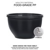 5-Piece Plastic Mixing Bowls with Lids Set for Kitchen, Nesting
