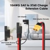 MOOKEERF 10AWG SAE to XT60 Connector Extension Cable 20FT, XT60