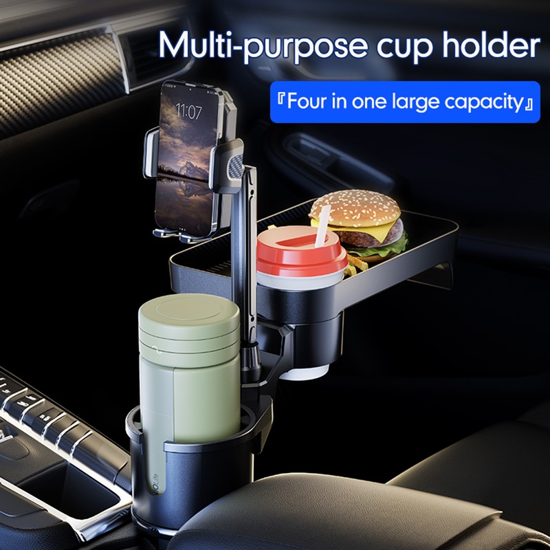 Car Cup Holder Multifunctional Cup Holder Expander with 360° Rotation