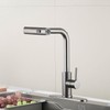 AVSIILE Kitchen Faucet with Pull Down Sprayer, Gun Grey Waterfall