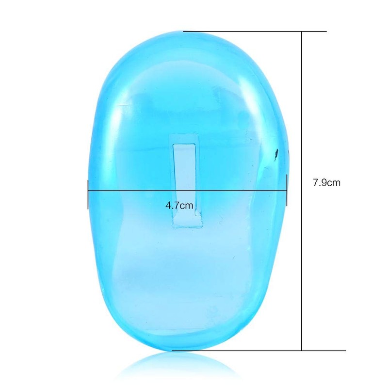 2pcs Ear Cover Shield, Plastic Waterproof Ear Protection Anti Staining