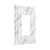 OILbiexn Decorative Outlet Covers with Modern Grey White Marble Print