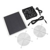 Solar Panel Fan 10W Exhaust Fan Dual Layer Metal Shell