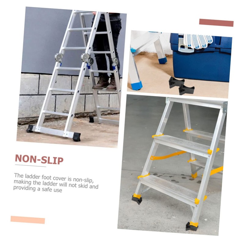 TEHAUX 2Pcs Ladder Foot Covers Non Slip Tips for Stability