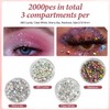 5200PCS Nail Gems, Nail Rhinestones, Nail Charms with Pearls, Tweezers