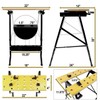 Work-It! Portable Workbench, Folding Carpenter Saw Table with Adjustable Clamps