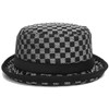 Happy Hat, Plaid Pork Pie Hat, 23.6 inches (60 cm),