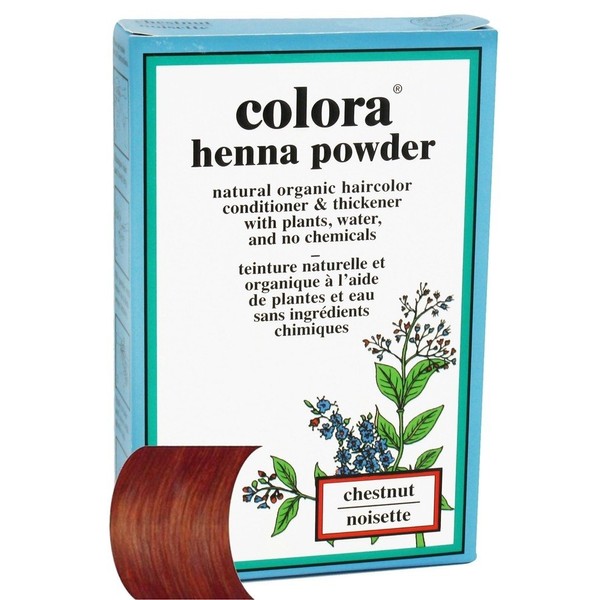 Colora Henna Powder Hair Color Chestnut, 2 oz (Pack of 7)