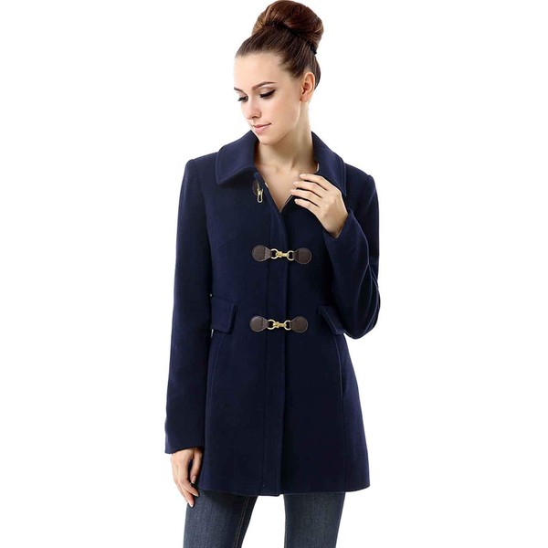 BGSD Women Rory Wool Blend Short Toggle Walking Coat (Also