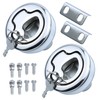 Lockable Boat Slam Latch 2" Deck Hatch Latch with Lift