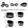 NICAVKIT 30 mm Cable Clamp Rubber P Clips Hose Clamps
