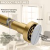 BRIOFOX Shower Curtain Rod Adjustable 18-64 Inch, Stainless Steel Spring