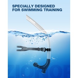 ZIONOR Unisex-Adult Swim Training Snorkel with Swim Cap, Swim Snorkeling for Lap Swimming Snorkel Training in Pool and Open Water