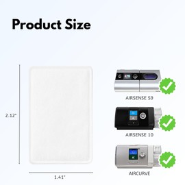 Nispira CPAP Fine Air Filters Compatible with ResMed AirSense 10, S9 Series, S9, AirStart & AirCurve, 48 Packs