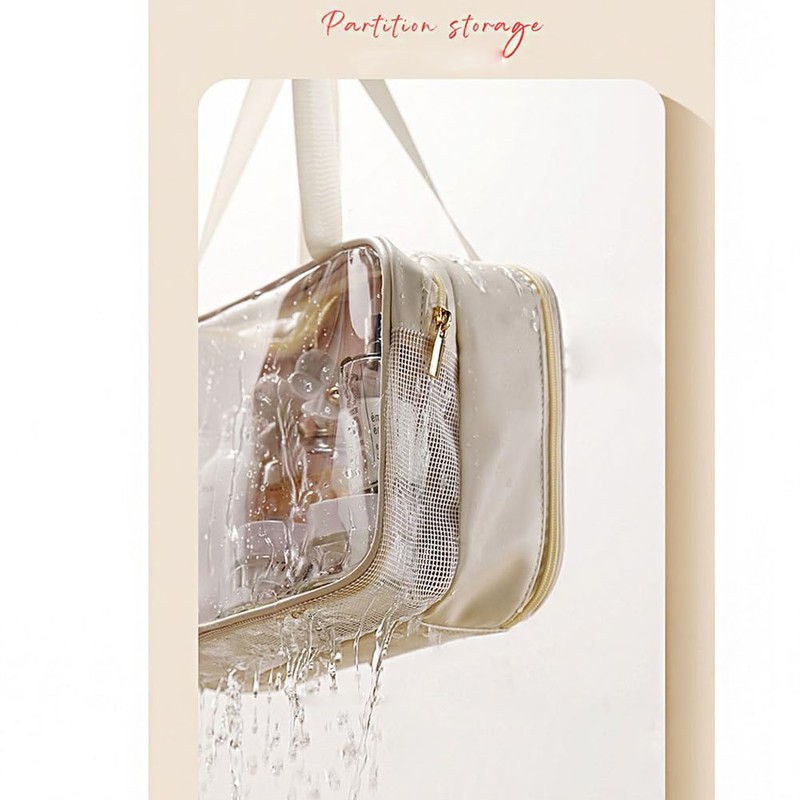 GreatRise Portable Waterproof Toiletry Bag, Large Toiletry Bag, Cosmetic Bag,