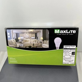 MaxLite E15A19D50/4P A19 100W Daylight 5000K Dimmable LED Bulbs - 4 Pack
