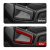 Car Carbon Fiber Seat Recline Handle Panel Cover Trim Accessories