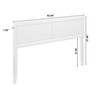 AFI, Sophia Queen Solid Wood Headboard, White