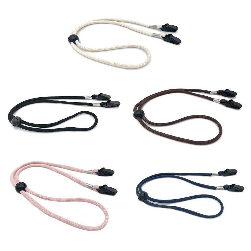 Windproof Hat Lanyard with Adjustable Chin Cord Clips - Travel