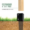 WIMART Fence Post Anchor 4''x4'', Heavy Duty Metal Fence Post