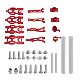 RC Upper Lower Suspension Arms Aluminum Alloy Swing Arm Kit for SCY16101PRO 16102 1/16 Remote Control Car Red