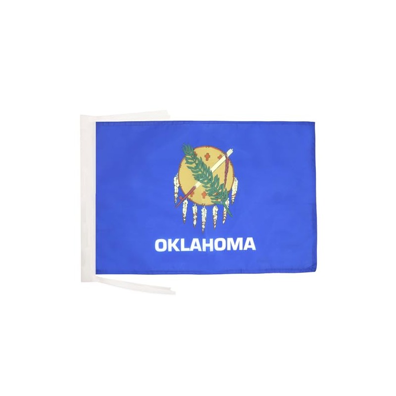 AZ FLAG Oklahoma Flag 18'' x 12'' cords - US