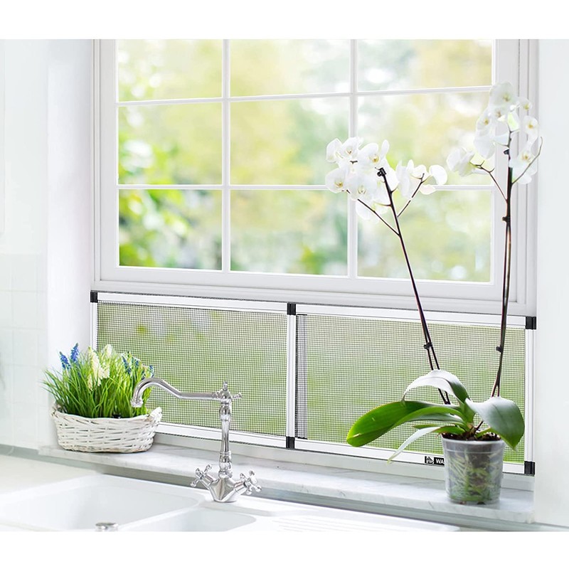Yoochee Expandable Window Screen, 2 Pack Adjustable Window Screen (15"