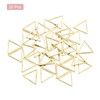 sourcing map 20Pcs Triangle Earring Beading Hoop, Triangle Hollow Frame