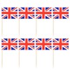 SHATCHI Union Jack Toothpicks British Sandwich Flags Food Cupcake Cocktail