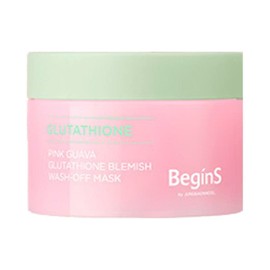 Jeongsaemmul [Vital glow/heating steam pack] Begins by Jeong Saem Mool Pink Guava Glutathione Trace Wash-Off Pack 90g / [생기결광/온열스팀팩] 비긴스 바이 정샘물 핑크 구아바 글루타치온 흔적 워시오프 팩 90g