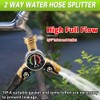 Totorock Updated Garden Hose Splitter with 200psi Pressure Gauge, Heavy