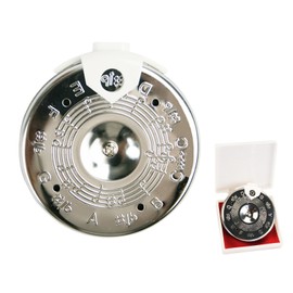 13 Tone Pitch Pipe Tuner C-C Pitch Pipe Tuning Devices Circular Pitch Pipe Tuner Chromatic Pitch Tuner for Violin Ukulele Guitar Mandolin Banjo Bass ，Sensitive Chromatic 13 Pitch Pipe Tuner