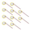 VGOL 10pcs 20mm Copper Disc Piezo Buzzer 2 Poles Buzzer