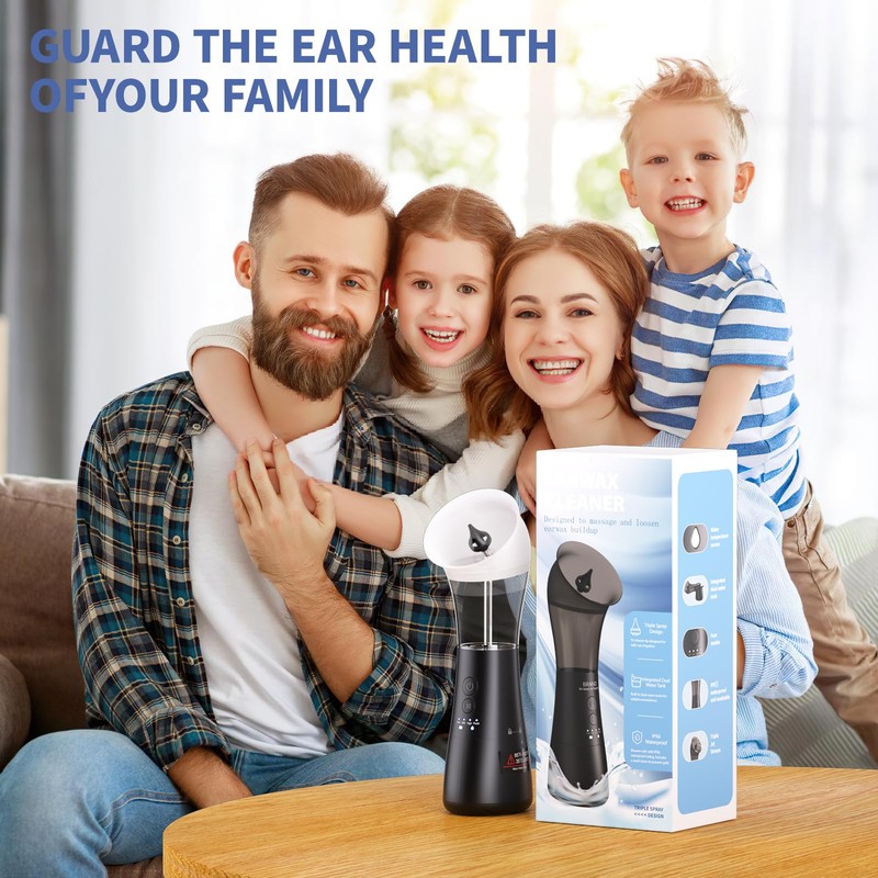 Upgraded Ear Wax Removal Kit, 4-Mode Electric Ear Cleaner -