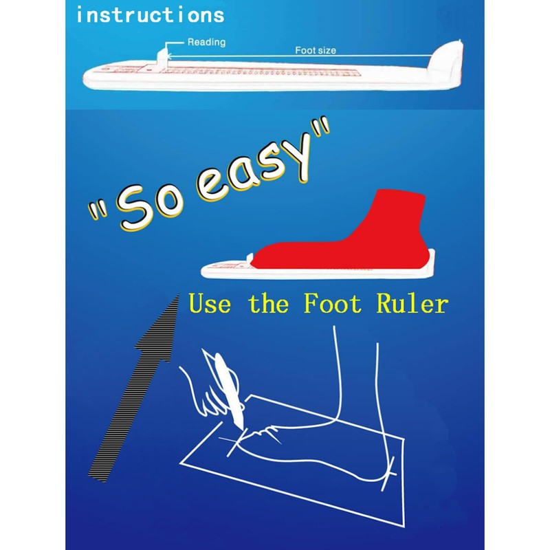 FJLYZL Professional Foot Measurement Device - Feet Length Measuring Ruler,