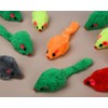 ds. distinctive style 12 Pcs 4" Furry Cat Toy Mice,