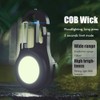 COB Mini Flashlight Bright Portable Rechargeable Keychain Flashlight with Bracket
