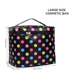 Large Toiletry Bag Portable Travel Cosmetic Bag Beauty Makeup Bags with Handle Fashion Make up Bag Soft Cosmetic Organizers Case for Women and Girls