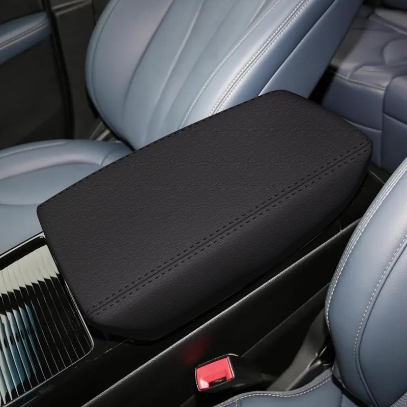 faccaibbg Armrest Cover for Lincoln Nautilus Accessories 2019-2023 (Black) Center