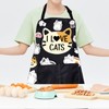 Cat Apron Cat Lovers Apron Cute Cat Apron with Pockets