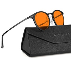ANYLUV Blue-Light Glasses Men Gaming-Glasses: Blue Light Blocking Glasses with Lightweight Carbon Fibre for Eye Protection
